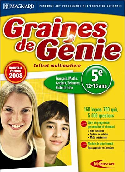 Graines de Génie - Coffret Multimatière 5ème - Version 2007/2008