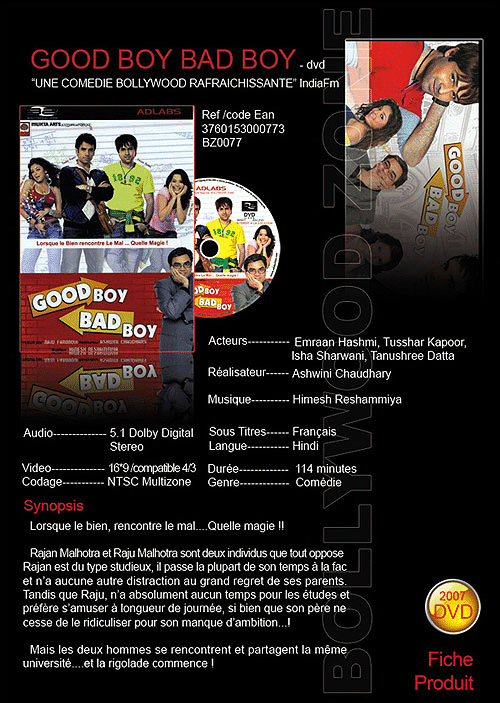 Tusshar Kapoor Good Boys Full Good Boy Bad Boy DVD Zone Ashwini