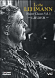 LOTTE LEHMANN MASTER CLASES VOL 1