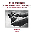 A doughnut in both hands
