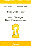 Saint-john Perse : Vents, chronique, chant pour un équinoxe