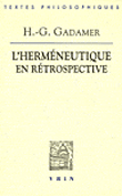 L'herméneutique en rétrospective
