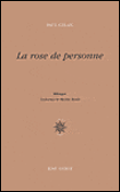 La rose de personne - Paul Celan - broché