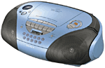 Sony CFD-S300L bleu - 1