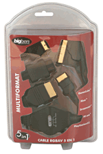 Bigben Câble RGBAV 5 en 1 pour PlayStation 2, Xbox, GameCube, PSOne et Dreamcast - 1