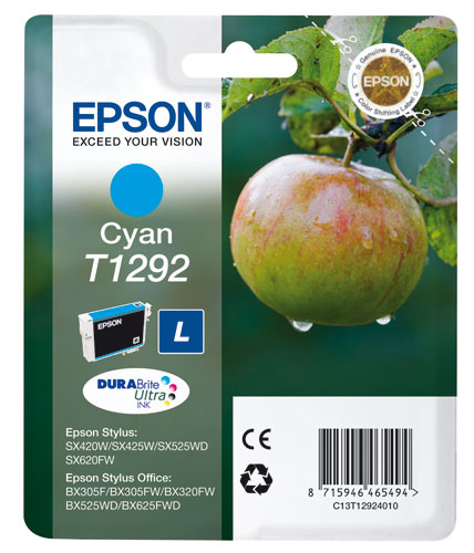 Cartouche d'encre Epson T1292 Pomme - Cyan