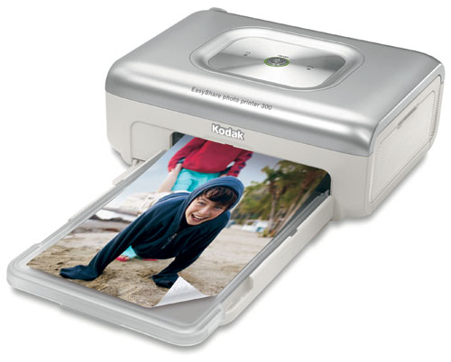 Kodak EasyShare Photo Printer 300 - Imprimante - couleur - thermique par sublimation - 102 x 184 mm jusqu'à 1.5 min/page (couleur) - capacité : 25 feuilles - USB - noir