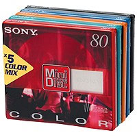 Sony MDW 80 min x 5 couleur
