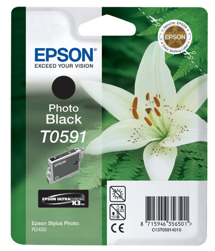 Cartouche Epson T0591 noire photo UltraChrome K3