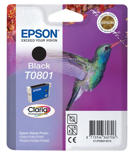 Cartouche d encre Epson Colibri T0801 Noir