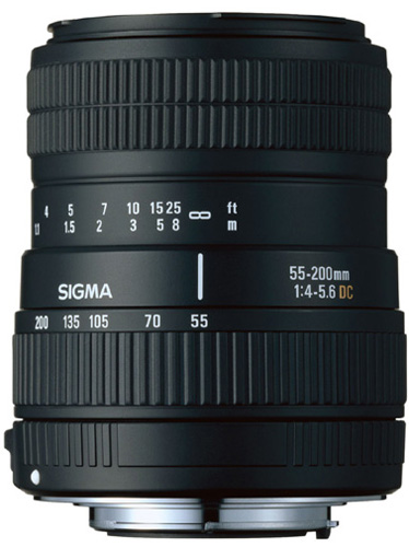 Sigma DC 55 - 200 mm f/4 - 5.6, Monture Nikon
