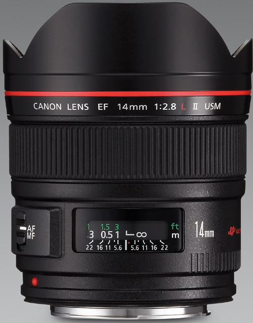 Objectif reflex Canon EF 14 mm f/2.8 série L II USM