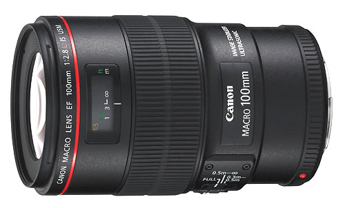 Objectif reflex Canon EF 100 mm f/2.8 L Macro IS USM