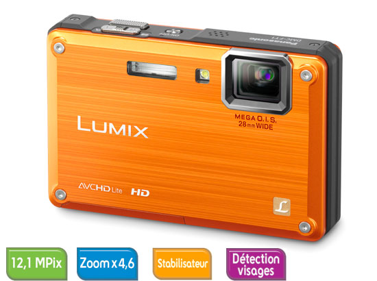 Panasonic Lumix Dmc-Ft1 (Étanche) Orange