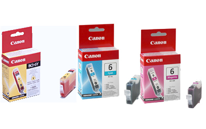 Canon Bci 6 C/ /y Cartouche D'encre 3 Pièce Original Cyan Jaune - vue 3