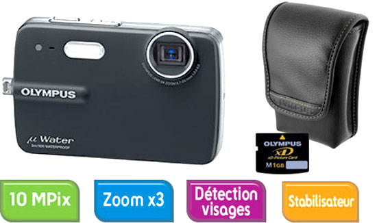 Acheter Olympus µ STYLUS-550 WP (étanche) Noir Pack Fnac : Etui + Carte xD 1 Go État correct - 84,95 € Olympus µ STYLUS-550 WP (étanche) Noir Pack Fnac : Etui + Carte xD 1 Go État correct - Olympus reconditionné disponible sur Fnac