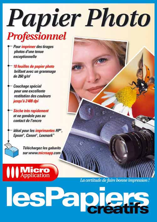 Pack papier photo brillant Micro Application A4