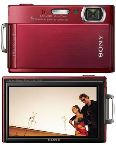 Sony Cybershot DSC-T300 Rouge - Appareil photo compact | fnac Belgique