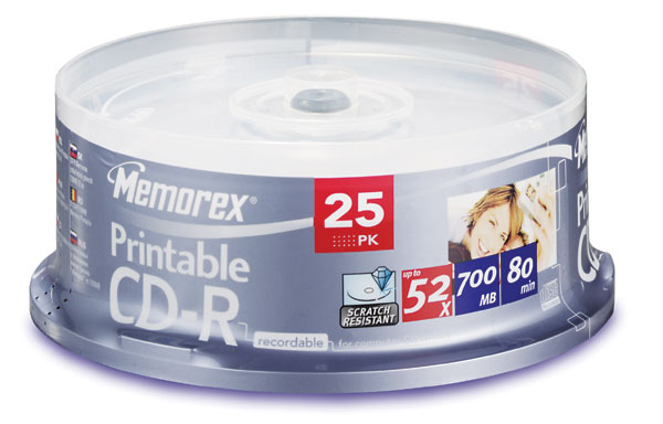Memorex CD-R 80 min x 25 imprimables - CD vierge - Achat &amp; prix | fnac