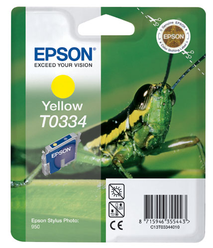 Cartouche Epson T0334 Jaune QuickDry