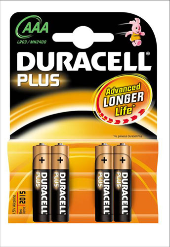 Piles AAA / LR03 Duracell Plus (par 16) - Bestpiles