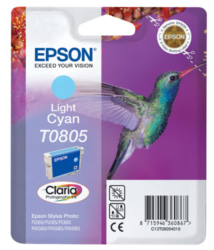 Cartouche d'encre Epson Colibri T0805 Cyan clair