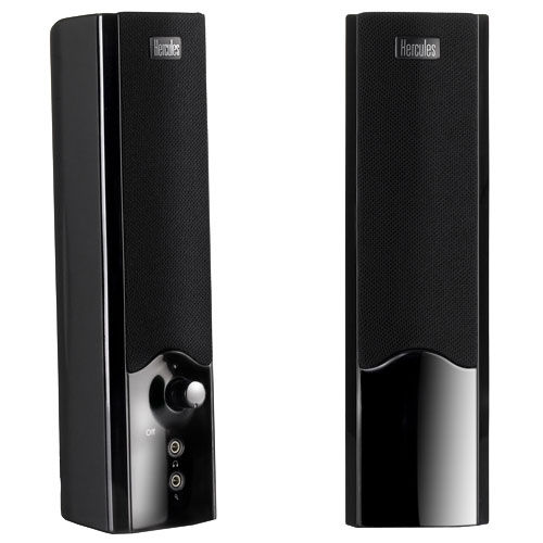 Hercules Xps 2.0 10 Gloss Enceinte 2.0 Pour PC 10 W Alimentation Intégrée Noir Laquée