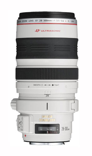 Objectif Reflex Canon EF 28-300mm f/3.5-5.6 L IS USM Blanc