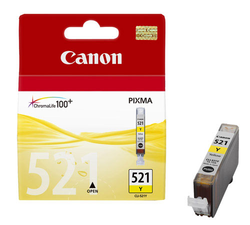 Cartouche d'encre Canon CLI-521Y Jaune