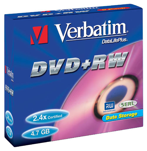 Verbatim DataLifePlus - 5 x DVD+RW - 4.7 Go - boîtier CD