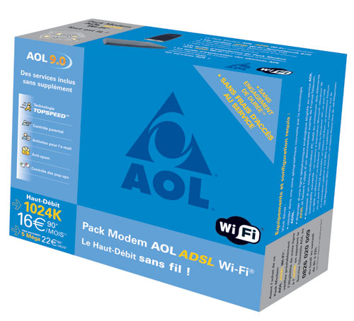 Aol Pack Modem Adsl Wifi 1024 Kbps 5 Mbps Kit De Connexion Internet Achat Prix Fnac