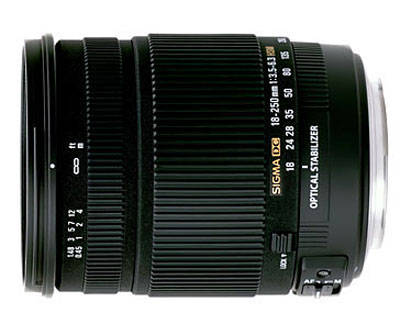 Sigma Dc Os Hsm 18 - 250 Mm F/3.5 - 6.3, Monture Nikon