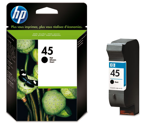 HP 45 - zwart - origineel - inktcartridge