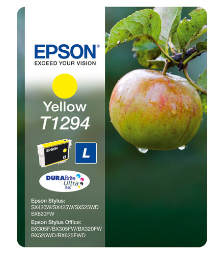 Cartouche d encre Epson Pomme T1292 Jaune