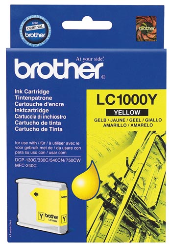 Brother LC1000Y - geel - origineel - inktcartridge
