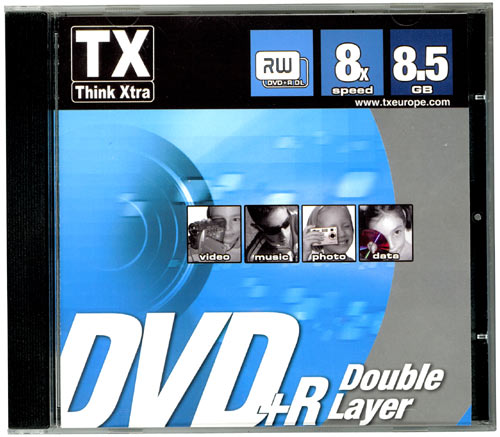TX - DVD+R DL - 8.5 Go 8x - boîtier CD
