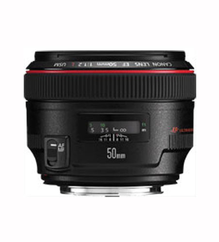 Objectif reflex Canon EF 50mm f/1,2 L USM Noir