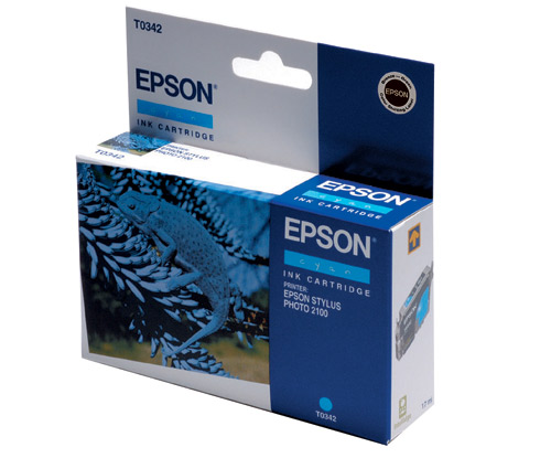 Epson T0342 - cyaan - origineel - inktcartridge