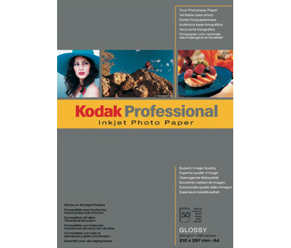 Kodak Professional Inkjet Photo Paper - Brillant - A4 (210 x 297 mm) - 255 g/m² - 50 feuille(s) papier photo