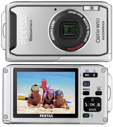 Pentax Optio W60 (etanche) Silver