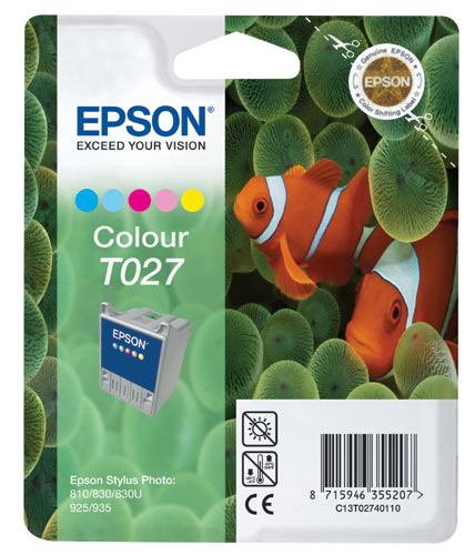 Cartouche Epson T027 Pack 5 couleurs QuickDry