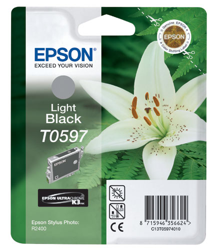 Cartouche Epson T0597 grise UltraChrome K3
