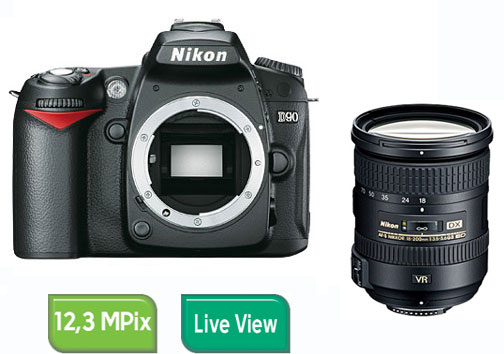 Nikon D90 + Obj. Nikon Af-S Dx Vr II 18 - 200 Mm F/3.5 - 5.6 G Ed