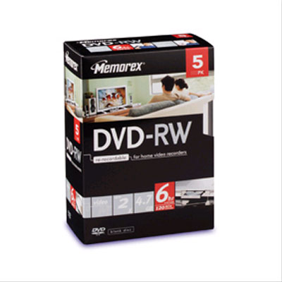 Memorex Dvd-Rw 4,7 Go X 5