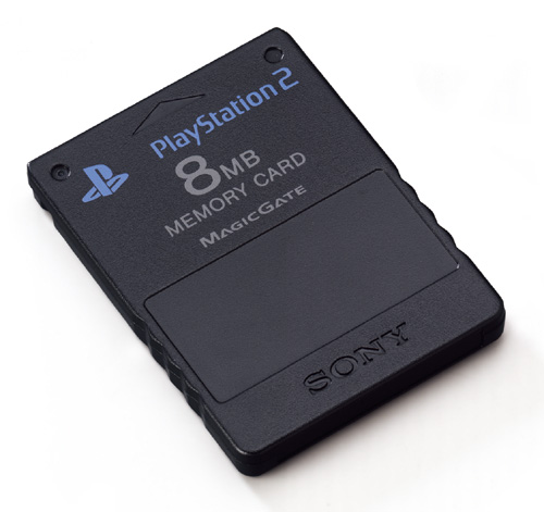 Sony carte mémoire noire pour PlayStation 2