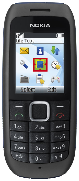 Nokia 1616 - Téléphone de service - Écran LCD - 128 x 160 pixels - noir