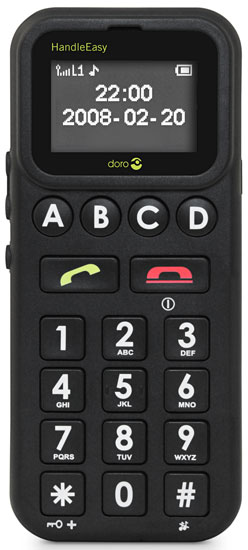 Dora Handleeasy Doro Matra HandleEasy 328gsm - Spécial Seniors - Noir - Téléphone ...
