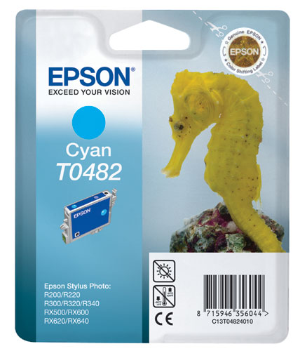 Cartouche Epson T0482 cyan QuickDry