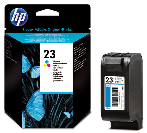 HP 23 Large - kleur (cyaan, magenta, geel) - origineel - inktcartridge