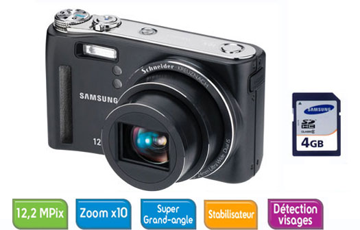 Samsung WB560 Noir + Carte SDHC 4 Go